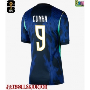 Brasilien Matheus Cunha #9 Bortatröja Dam VM 2026 Kortärmad